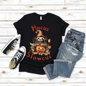 Halloween Sloth Funny Hocus Pocus Sloth Cute Halloween Animals Shirt